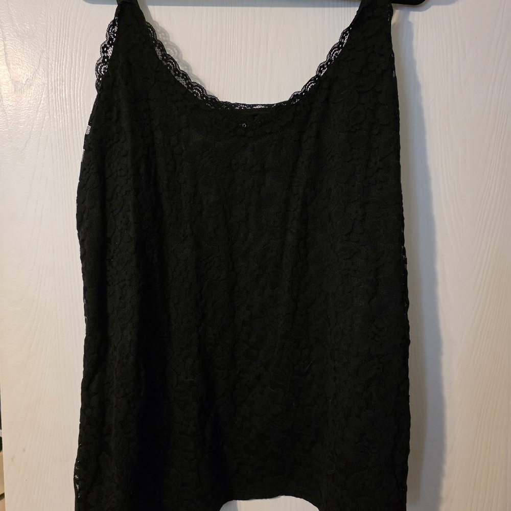 Black Lace Tank Top